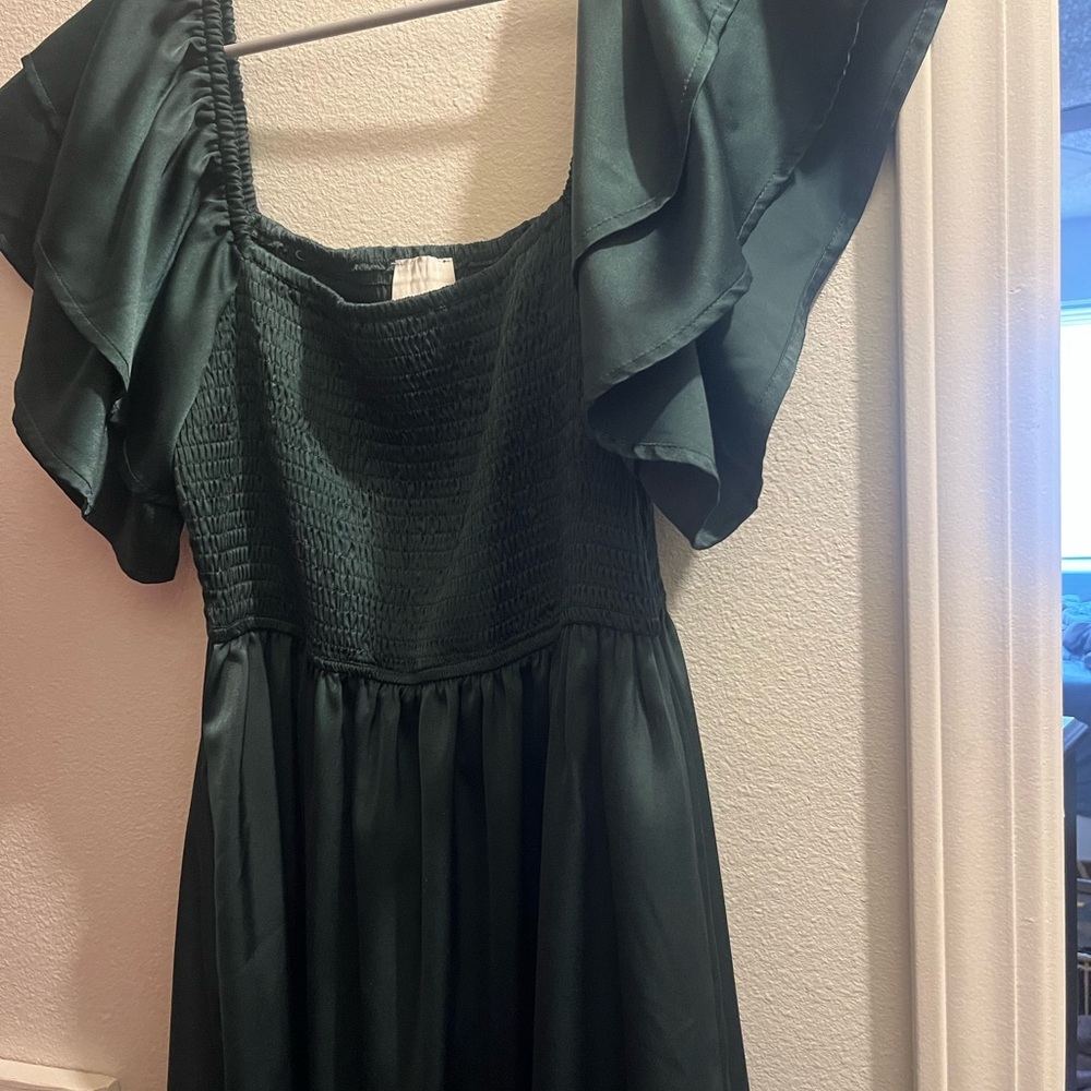 Pinkblush Dark Green Midi Dress